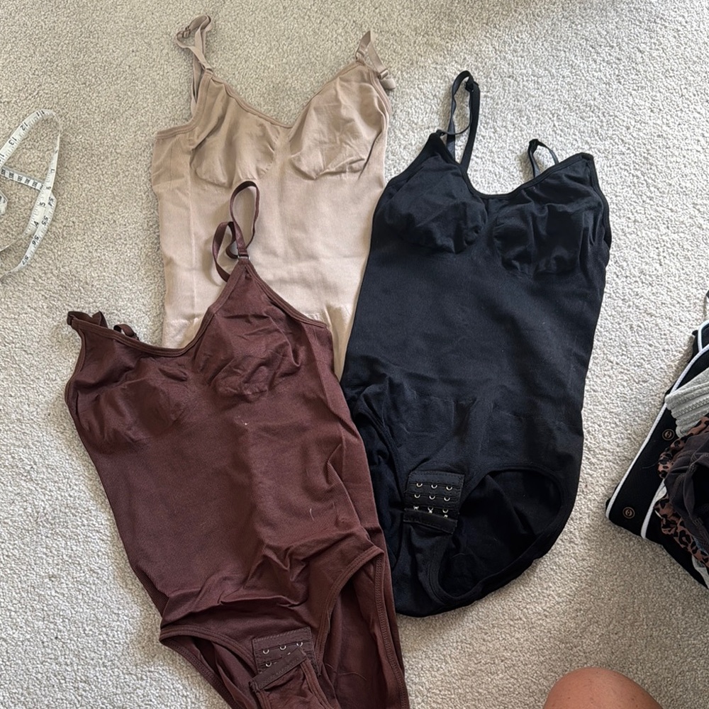 Women's shapewear Set - Black, Brown, Tan